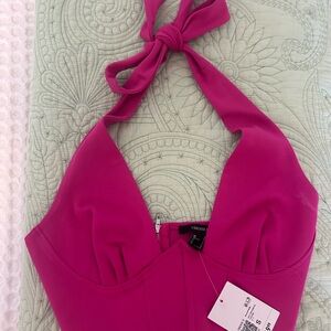 Forever 21 Fuchsia Crop Top